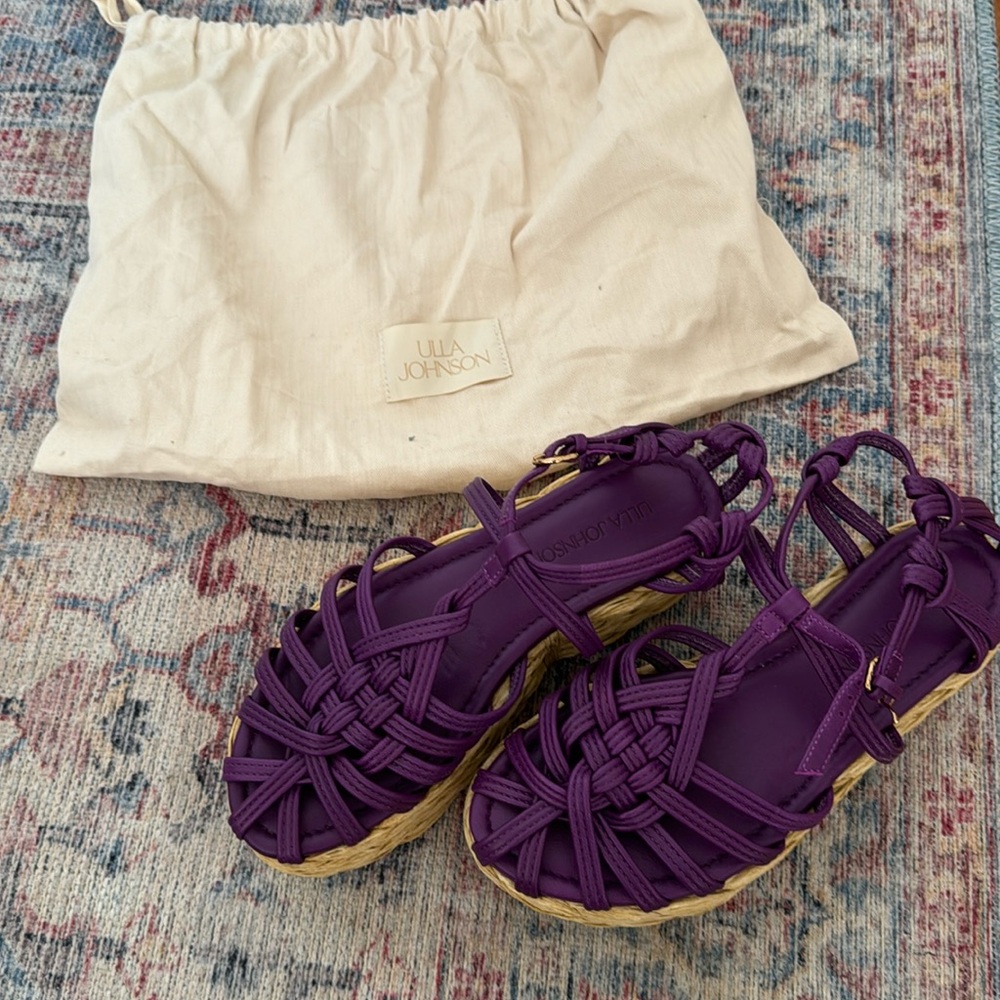 Ulla Jonson viola knotted leather platform sandals 39 - Picture 1 of 2